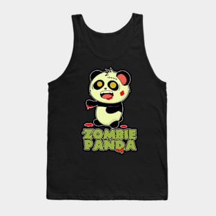 Panda zombie Tank Top